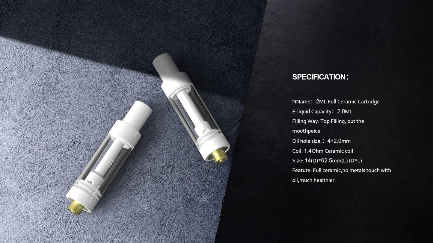 FLER 2ML Full Ceramic Cartridge