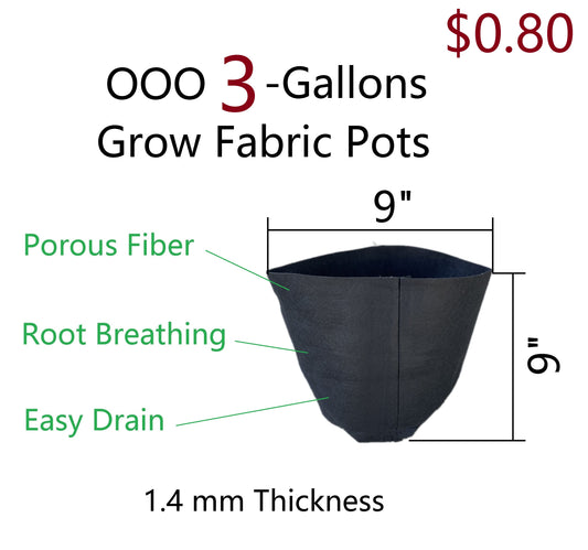 OOO 3-Gallon Grow Bags