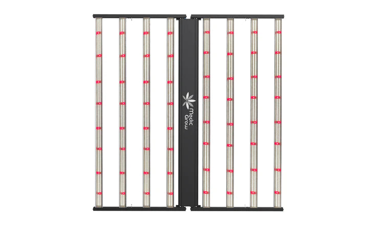 Medic Grow Fold-8 Full Spectrum LED Grow Lights for Indoor Plants - 760W, Full Spectrum, 4X4, 5X5 High, PPFD, AC 110-277V